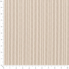 Load image into Gallery viewer, Ivory Stripe Stain Resistant Upholstery Fabric