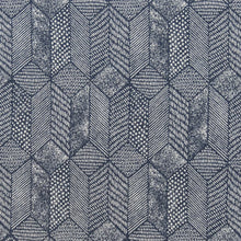 Load image into Gallery viewer, Blue Geometric Upholstery Stain Resistant Fabric