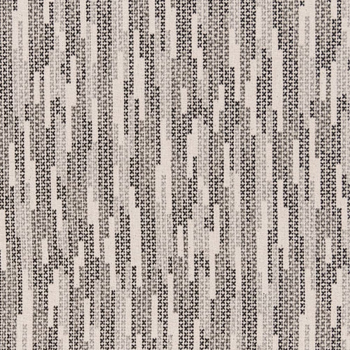 Ivory Grey Black Stripe Stain Resistant Upholstery Fabric