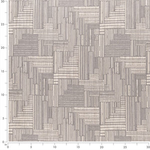 Ivory Grey Abstract Stain Resistant Upholstery Fabric