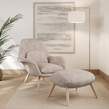 Load image into Gallery viewer, Beige Geometric Upholstery Stain Resistant Fabric