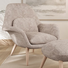Load image into Gallery viewer, Beige Geometric Upholstery Stain Resistant Fabric