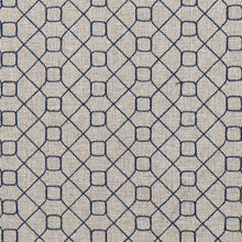 Load image into Gallery viewer, Grey Trellis Geometric Stain Resistant Upholstery Fabric