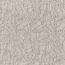 Load image into Gallery viewer, Grey Tan Botanical Leaf Stain Resistant Upholstery Fabric