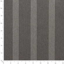 Load image into Gallery viewer, Dark Grey Stripe Stain Resistant Upholstery Fabric