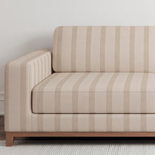 Load image into Gallery viewer, Beige Stripe Stain Resistant Upholstery Fabric
