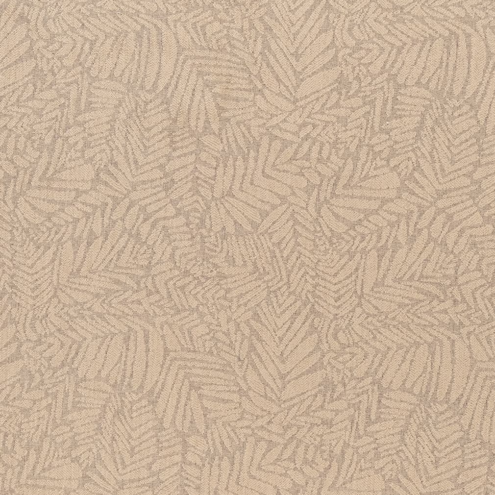 Brown Botanical Leaf Stain Resistant Upholstery Fabric