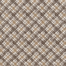 Load image into Gallery viewer, Beige Ivory Brown Geometric Diamond Stain Resistant Upholstery Fabric