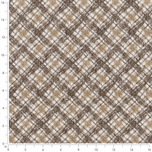 Load image into Gallery viewer, Beige Ivory Brown Geometric Diamond Stain Resistant Upholstery Fabric