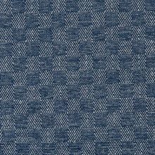 Load image into Gallery viewer, Blue Herringbone Geometric Stain Resistant Upholstery Fabric