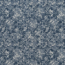 Load image into Gallery viewer, Blue Ivory Stain Resistant Upholstery Fabric