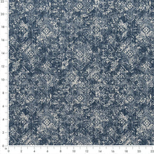 Load image into Gallery viewer, Blue Ivory Stain Resistant Upholstery Fabric