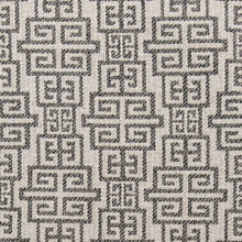 Load image into Gallery viewer, Green Beige Geometric Greek Key Stain Resistant Upholstery Fabric