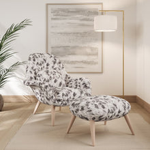 Load image into Gallery viewer, Beige Grey Botanic Leaf Stain Resistant Upholstery Fabric