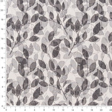 Load image into Gallery viewer, Beige Grey Botanic Leaf Stain Resistant Upholstery Fabric