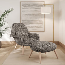 Load image into Gallery viewer, Brown Ivory Stain Resistant Upholstery Fabric