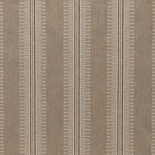 Load image into Gallery viewer, Brown Ivory Stripe Stain Resistant Upholstery Fabric