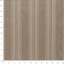 Load image into Gallery viewer, Brown Ivory Stripe Stain Resistant Upholstery Fabric