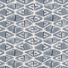 Load image into Gallery viewer, Geometric Grey Ivory Stain Resistant Upholstery Bedding Drapery Fabric