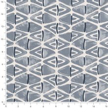 Load image into Gallery viewer, Geometric Grey Ivory Stain Resistant Upholstery Bedding Drapery Fabric