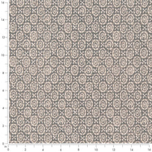 Load image into Gallery viewer, Grey Ivory Abstract Stain Resistant Upholstery Bedding Drapery Fabric