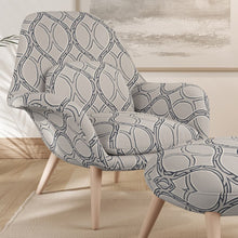 Load image into Gallery viewer, Tan Trellis Geometric Stain Resistant Upholstery Bedding Drapery Fabric