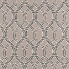 Load image into Gallery viewer, Tan Trellis Geometric Stain Resistant Upholstery Bedding Drapery Fabric