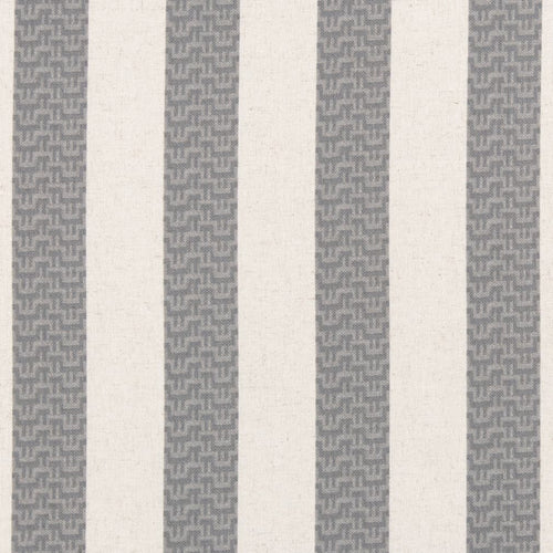 Grey Ivory Stripe Stain Resistant Upholstery Bedding Drapery Fabric