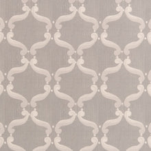 Load image into Gallery viewer, Beige Ivory Trellis Upholstery Bedding Drapery Stain Resistant Fabric