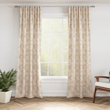 Load image into Gallery viewer, Beige Ivory Botanic Stain Resistant Upholstery Bedding Drapery Fabric