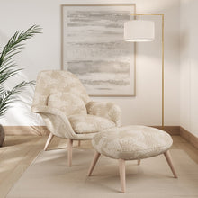 Load image into Gallery viewer, Beige Ivory Botanic Stain Resistant Upholstery Bedding Drapery Fabric