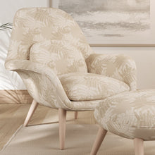Load image into Gallery viewer, Beige Ivory Botanic Stain Resistant Upholstery Bedding Drapery Fabric