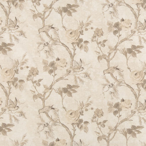 Beige Ivory Botanic Floral Stain Resistant Upholstery Bedding Drapery Fabric
