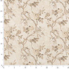 Load image into Gallery viewer, Floral Botanical Beige Ivory Stain Resistant Upholstery Bedding Drapery Fabric