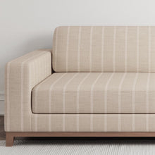 Load image into Gallery viewer, Beige Stripe Stain Resistant Upholstery Fabric