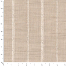 Load image into Gallery viewer, Beige Stripe Stain Resistant Upholstery Fabric