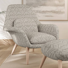 Load image into Gallery viewer, Tan Geometric Stain Resistant Upholstery Fabric