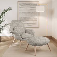 Load image into Gallery viewer, Tan Geometric Stain Resistant Upholstery Fabric
