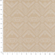 Load image into Gallery viewer, Ivory Beige Geometric Stain Resistant Upholstery Fabric