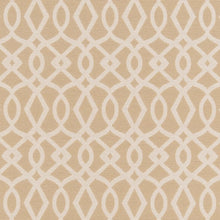 Load image into Gallery viewer, Beige Ivory Trellis Geometric Stain Resistant Upholstery Fabric