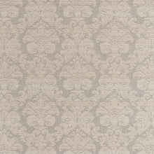 Load image into Gallery viewer, Ivory Beige Damask Stain Resistant Upholstery Fabric