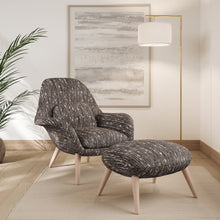 Load image into Gallery viewer, Brown Stripe Stain Resistant Upholstery Fabric