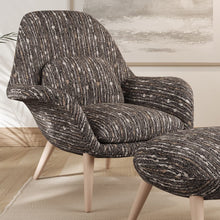 Load image into Gallery viewer, Brown Stripe Stain Resistant Upholstery Fabric