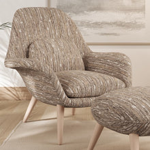 Load image into Gallery viewer, Beige Stripe Stain Resistant Upholstery Fabric