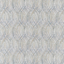 Load image into Gallery viewer, Light Blue Beige Geometric Stain Resistant Upholstery Fabric
