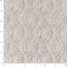 Load image into Gallery viewer, Ivory Beige Geometric Stain Resistant Upholstery Fabric