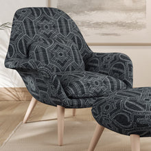 Load image into Gallery viewer, Dark Grey Charcoal Geometric Upholstery Stain Resistant Fabric