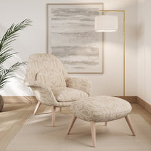Load image into Gallery viewer, Beige Ivory Geometric Upholstery Stain Resistant Fabric