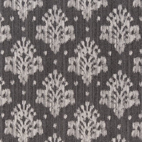 Grey Ikat Stain Resistant Upholstery Fabric