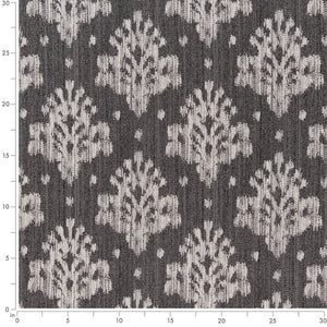 Grey Ikat Stain Resistant Upholstery Fabric